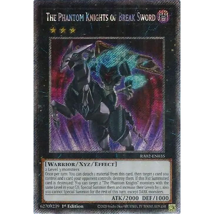 Image for The Phantom Knights of Break Sword (Platinum Secret Rare) (RA02-EN035) (RA02) - YuGiOh