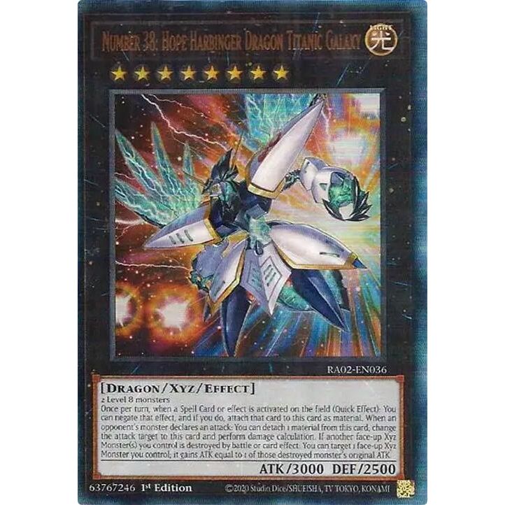 Image for Number 38: Hope Harbinger Dragon Titanic Galaxy (PUR) (RA02-EN036) (RA02) - YuGiOh