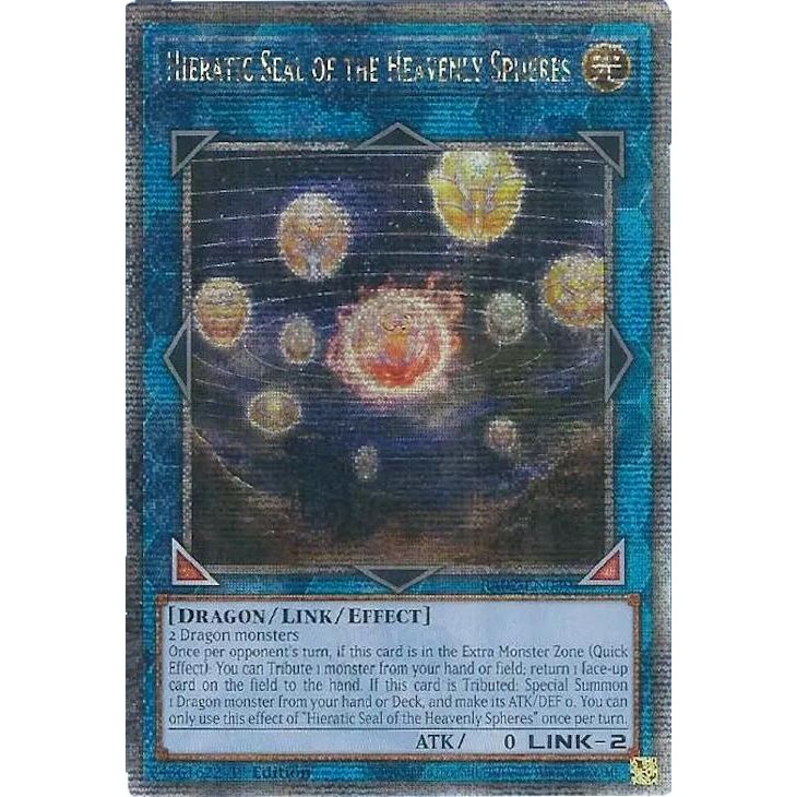 Image for Hieratic Seal of the Heavenly Spheres (Quarter Century Secret Rare) (RA02-EN039) (RA02) - YuGiOh