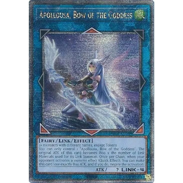Image for Apollousa, Bow of the Goddess (Alternate Art) (Quarter Century Secret Rare) (RA02-EN040) (RA02) - YuGiOh