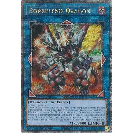 Image for Borrelend Dragon (Quarter Century Secret Rare) (RA02-EN043) (RA02) - YuGiOh