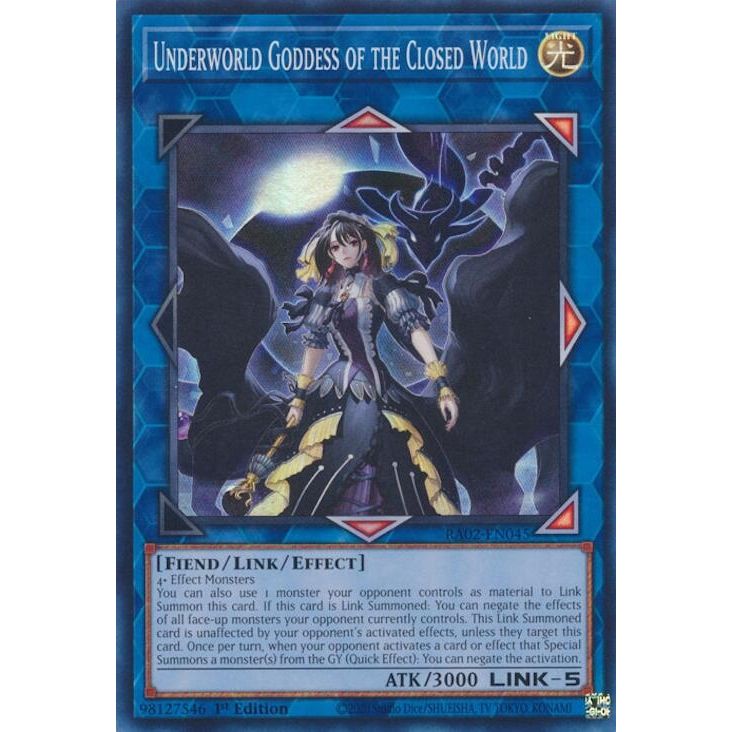 Image for Underworld Goddess of the Closed World (RA02-EN045) (RA02) - YuGiOh