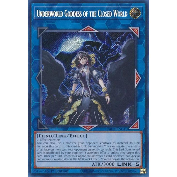 Image for Underworld Goddess of the Closed World (Secret Rare) (RA02-EN045) (RA02) - YuGiOh