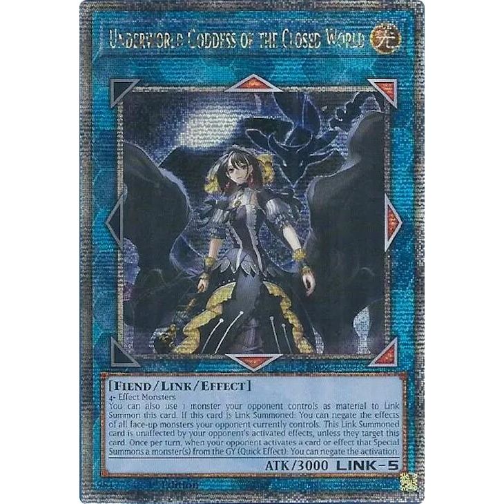 Image for Underworld Goddess of the Closed World (Quarter Century Secret Rare) (RA02-EN045) (RA02) - YuGiOh