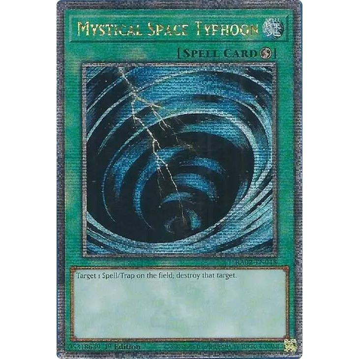 Image for Mystical Space Typhoon (Quarter Century Secret Rare) (RA02-EN048) (RA02) - YuGiOh
