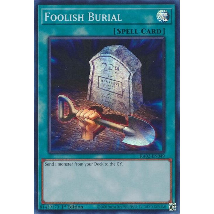 Image for Foolish Burial (RA02-EN049) (RA02) - YuGiOh
