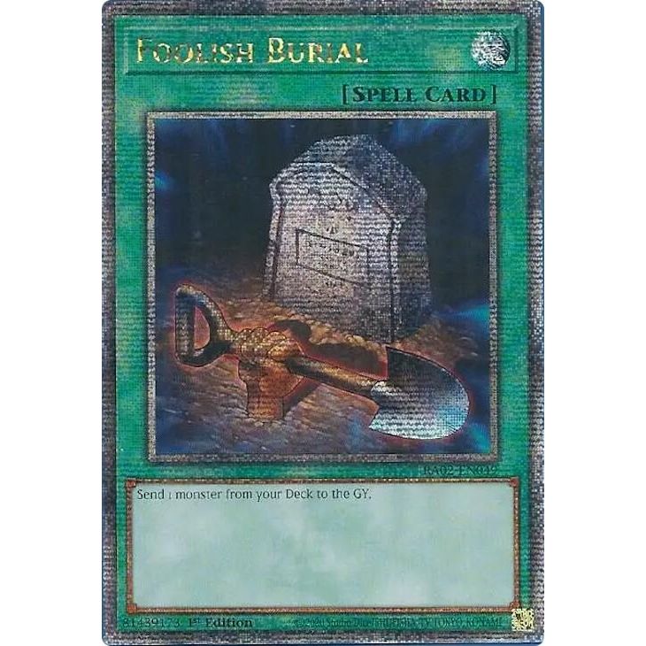 Image for Foolish Burial (Quarter Century Secret Rare) (RA02-EN049) (RA02) - YuGiOh