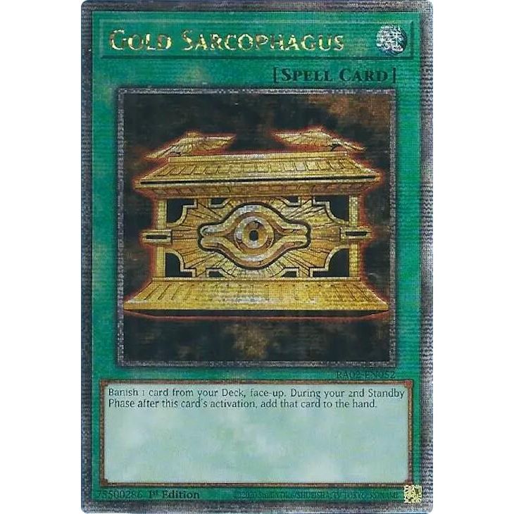 Image for Gold Sarcophagus (Quarter Century Secret Rare) (RA02-EN052) (RA02) - YuGiOh
