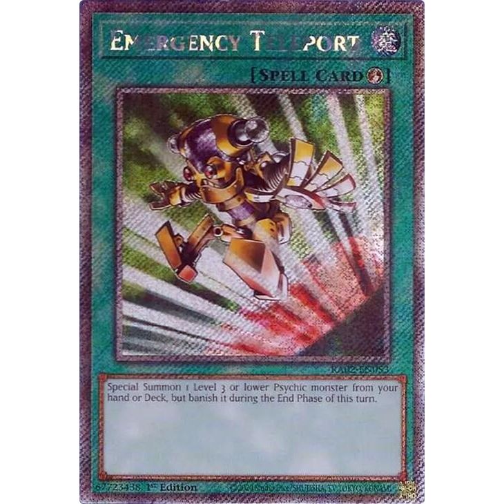 Image for Emergency Teleport (Platinum Secret Rare) (RA02-EN053) (RA02) - YuGiOh