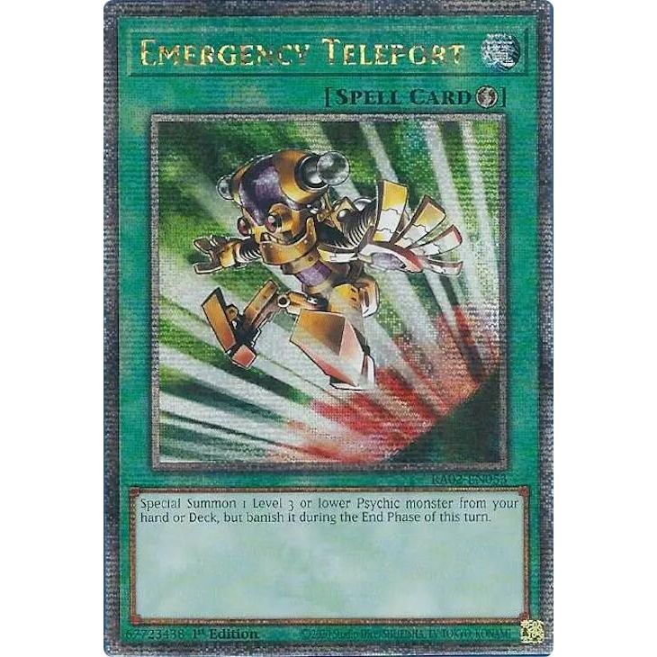Image for Emergency Teleport (Quarter Century Secret Rare) (RA02-EN053) (RA02) - YuGiOh