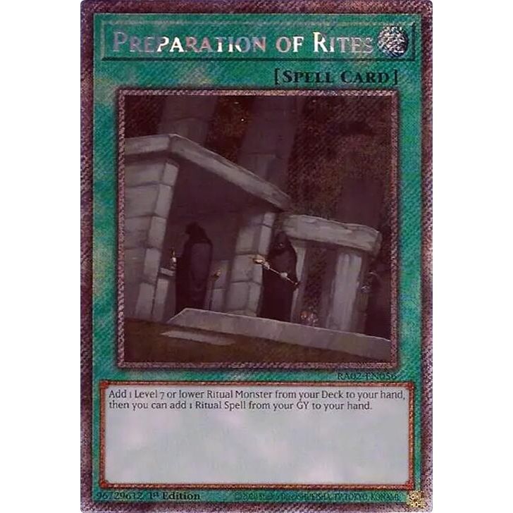 Image for Preparation of Rites (Platinum Secret Rare) (RA02-EN056) (RA02) - YuGiOh