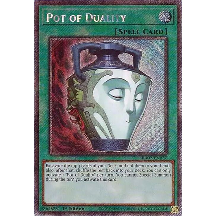 Image for Pot of Duality (Platinum Secret Rare) (RA02-EN057) (RA02) - YuGiOh