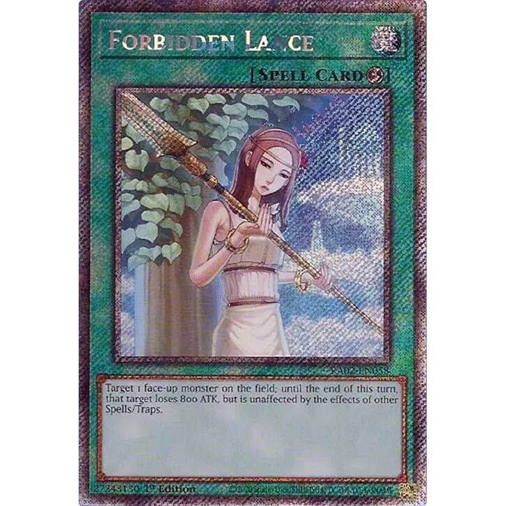 Image for Forbidden Lance (Platinum Secret Rare) (RA02-EN058) (RA02) - YuGiOh