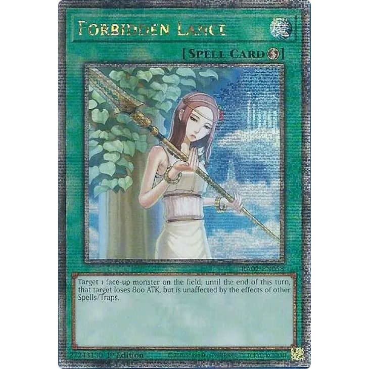 Image for Forbidden Lance (Quarter Century Secret Rare) (RA02-EN058) (RA02) - YuGiOh