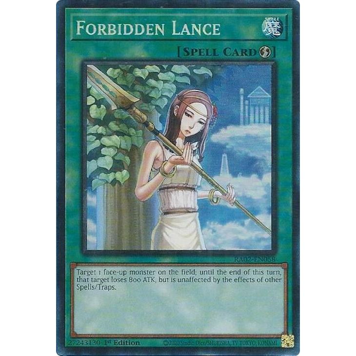Image for Forbidden Lance (PCR) (RA02-EN058) (RA02) - YuGiOh