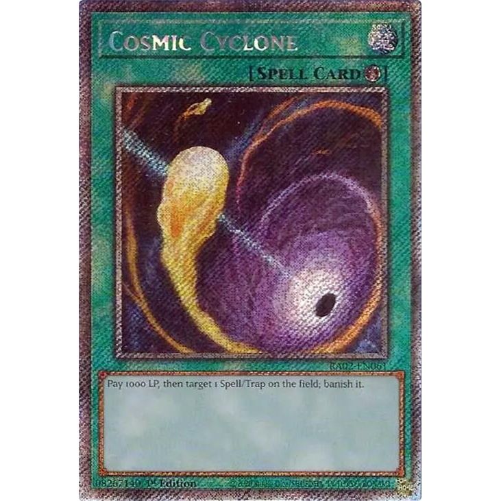 Image for Cosmic Cyclone (Platinum Secret Rare) (RA02-EN061) (RA02) - YuGiOh