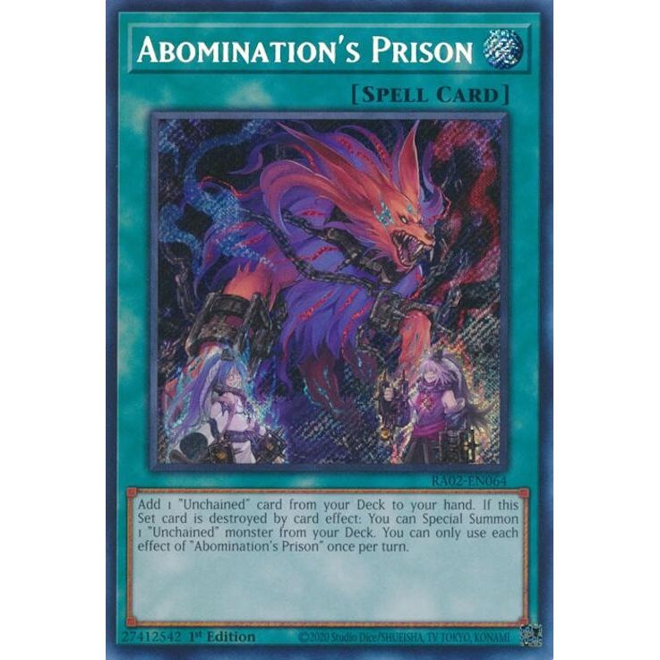 Image for Abomination's Prison (Secret Rare) (RA02-EN064) (RA02) - YuGiOh