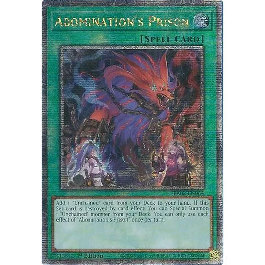 Image for Abomination's Prison (Quarter Century Secret Rare) (RA02-EN064) (RA02) - YuGiOh