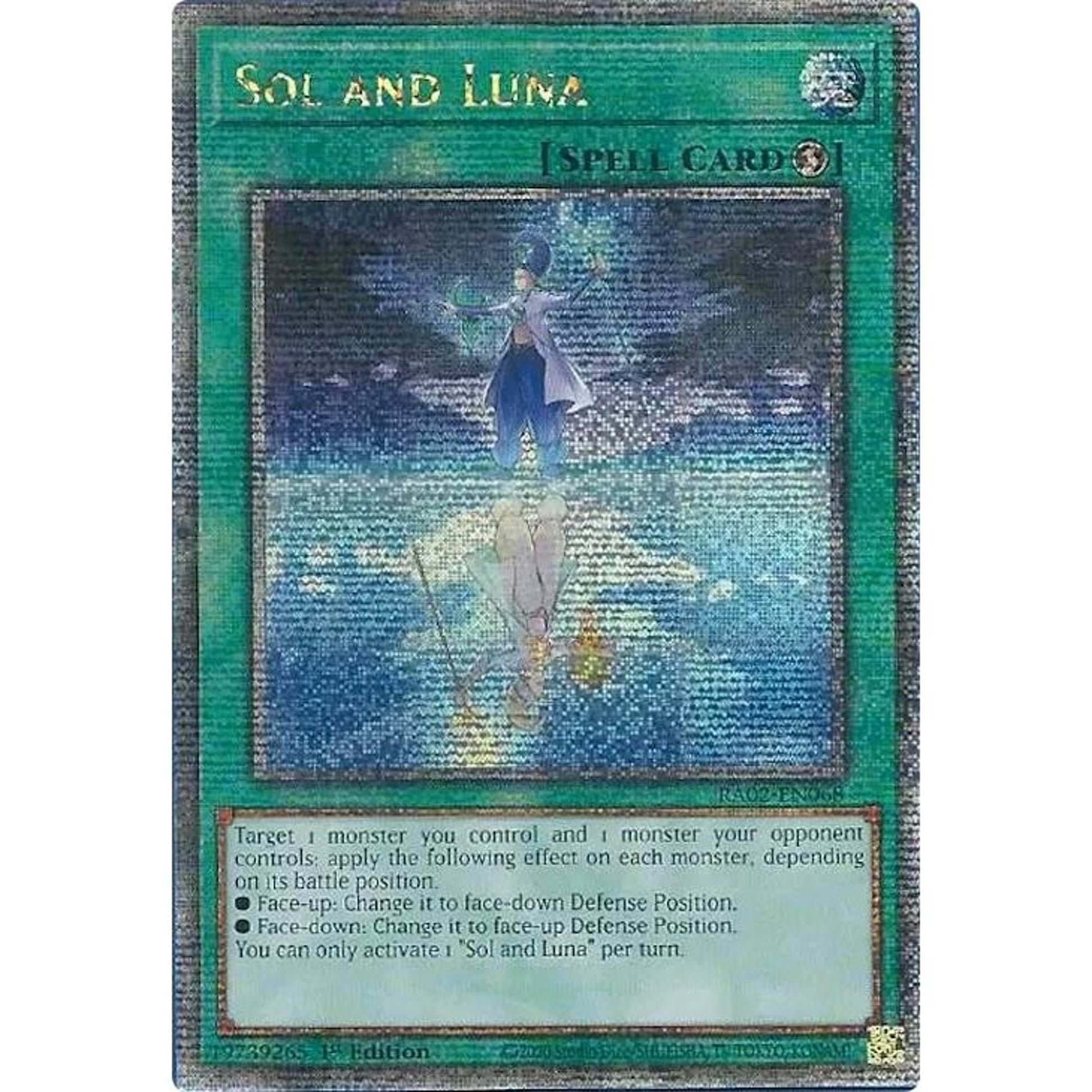 Image for Sol and Luna (Quarter Century Secret Rare) (RA02-EN068) (RA02) - YuGiOh