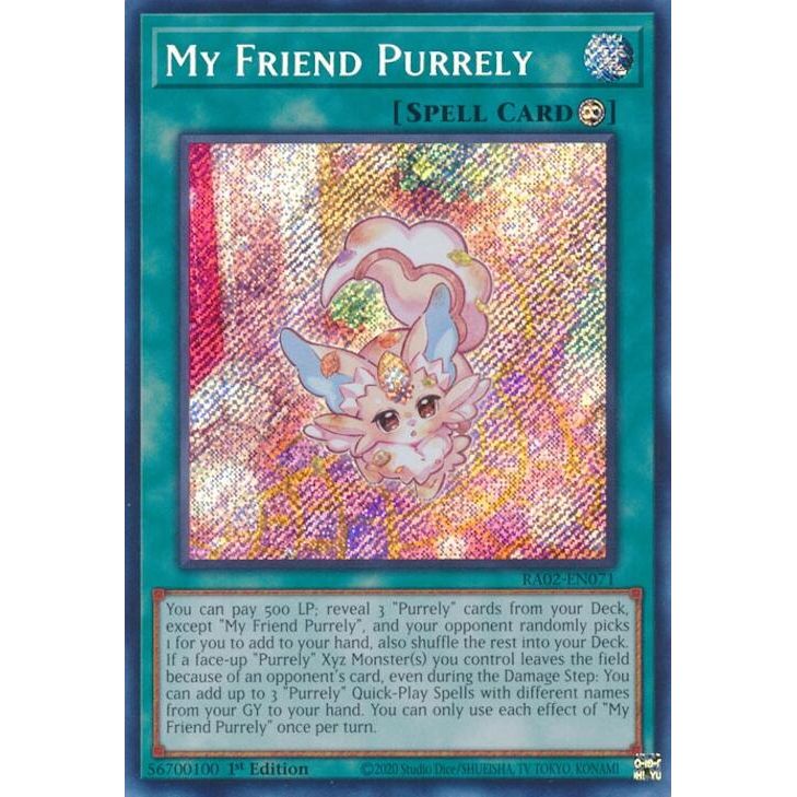 Image for My Friend Purrely (Secret Rare) (RA02-EN071) (RA02) - YuGiOh