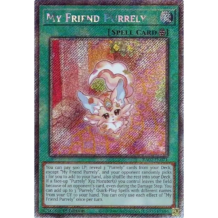 Image for My Friend Purrely (Platinum Secret Rare) (RA02-EN071) (RA02) - YuGiOh