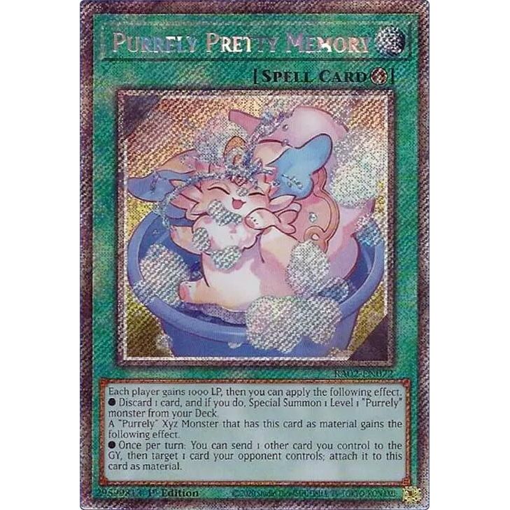 Image for Purrely Pretty Memory (Platinum Secret Rare) (RA02-EN072) (RA02) - YuGiOh