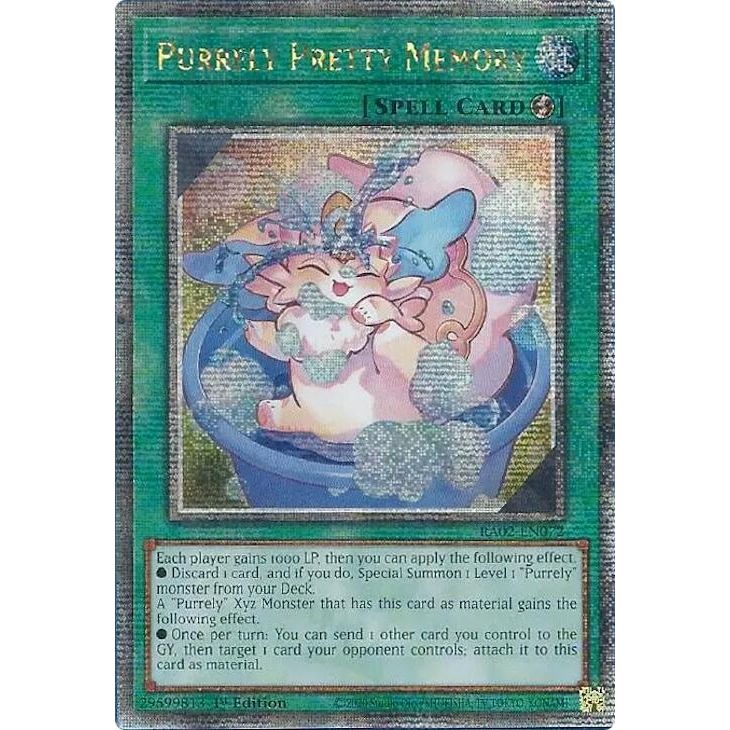 Image for Purrely Pretty Memory (Quarter Century Secret Rare) (RA02-EN072) (RA02) - YuGiOh