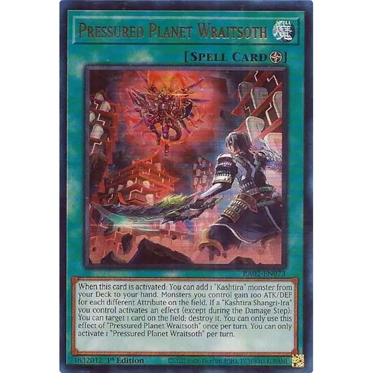 Image for Pressured Planet Wraitsoth (UR) (RA02-EN073) (RA02) - YuGiOh