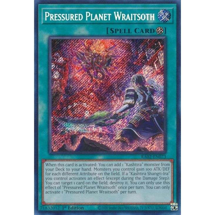 Image for Pressured Planet Wraitsoth (Secret Rare) (RA02-EN073) (RA02) - YuGiOh