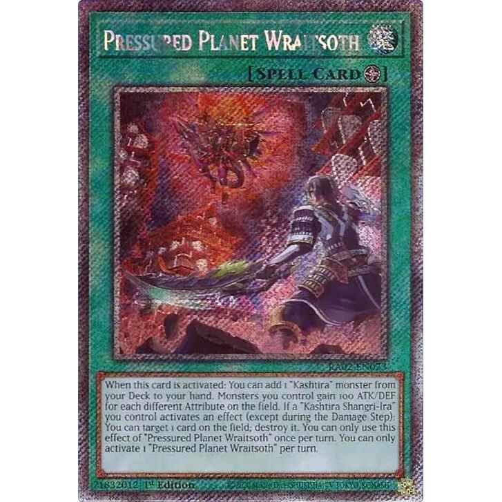 Image for Pressured Planet Wraitsoth (Platinum Secret Rare) (RA02-EN073) (RA02) - YuGiOh