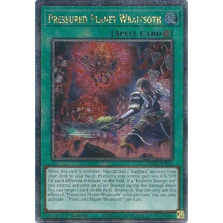 Image for Pressured Planet Wraitsoth (Quarter Century Secret Rare) (RA02-EN073) (RA02) - YuGiOh