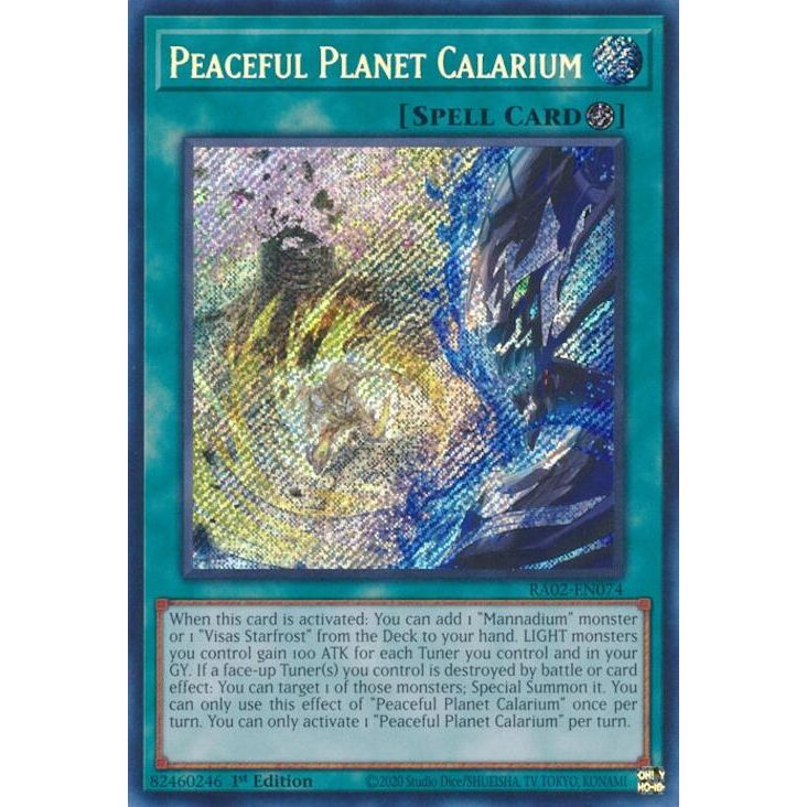 Image for Peaceful Planet Calarium (Secret Rare) (RA02-EN074) (RA02) - YuGiOh