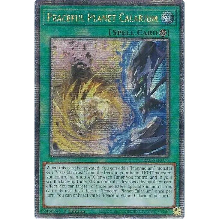 Image for Peaceful Planet Calarium (Quarter Century Secret Rare) (RA02-EN074) (RA02) - YuGiOh