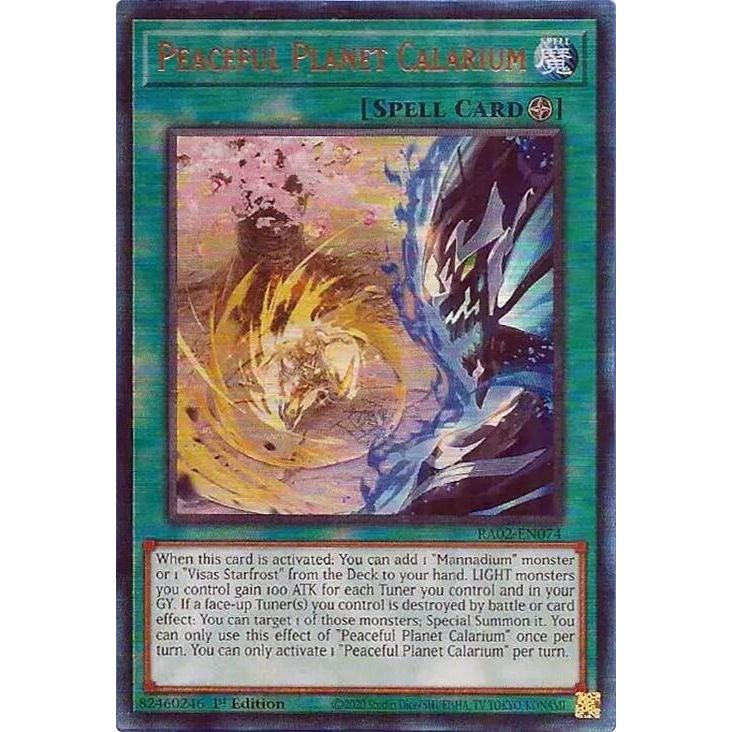 Image for Peaceful Planet Calarium (PUR) (RA02-EN074) (RA02) - YuGiOh