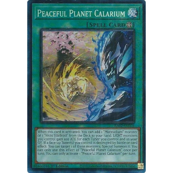 Image for Peaceful Planet Calarium (PCR) (RA02-EN074) (RA02) - YuGiOh
