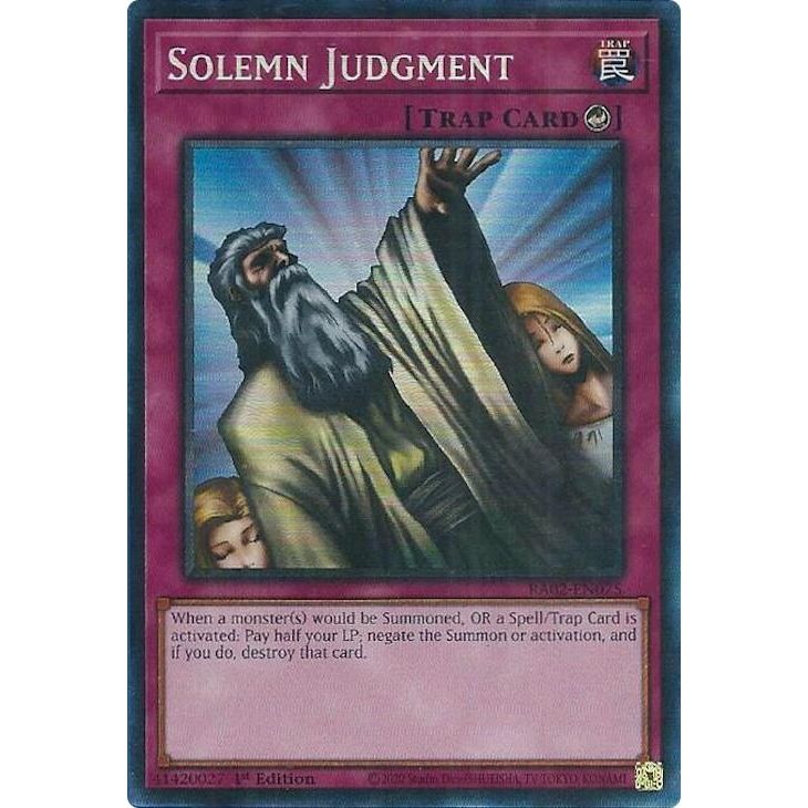Image for Solemn Judgment (PCR) (RA02-EN075) (RA02) - YuGiOh