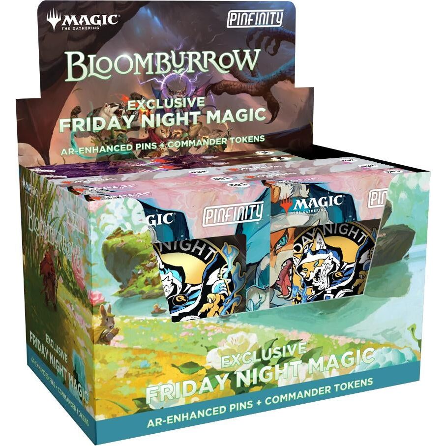 Image for Bloomburrow - Pinfinity Friday Night Magic AR-Enhanced Pin + Commander Token Display - Magic: The Gathering