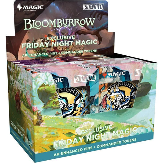 Image for Bloomburrow - Pinfinity Friday Night Magic AR-Enhanced Pin + Commander Token Display - Magic: The Gathering