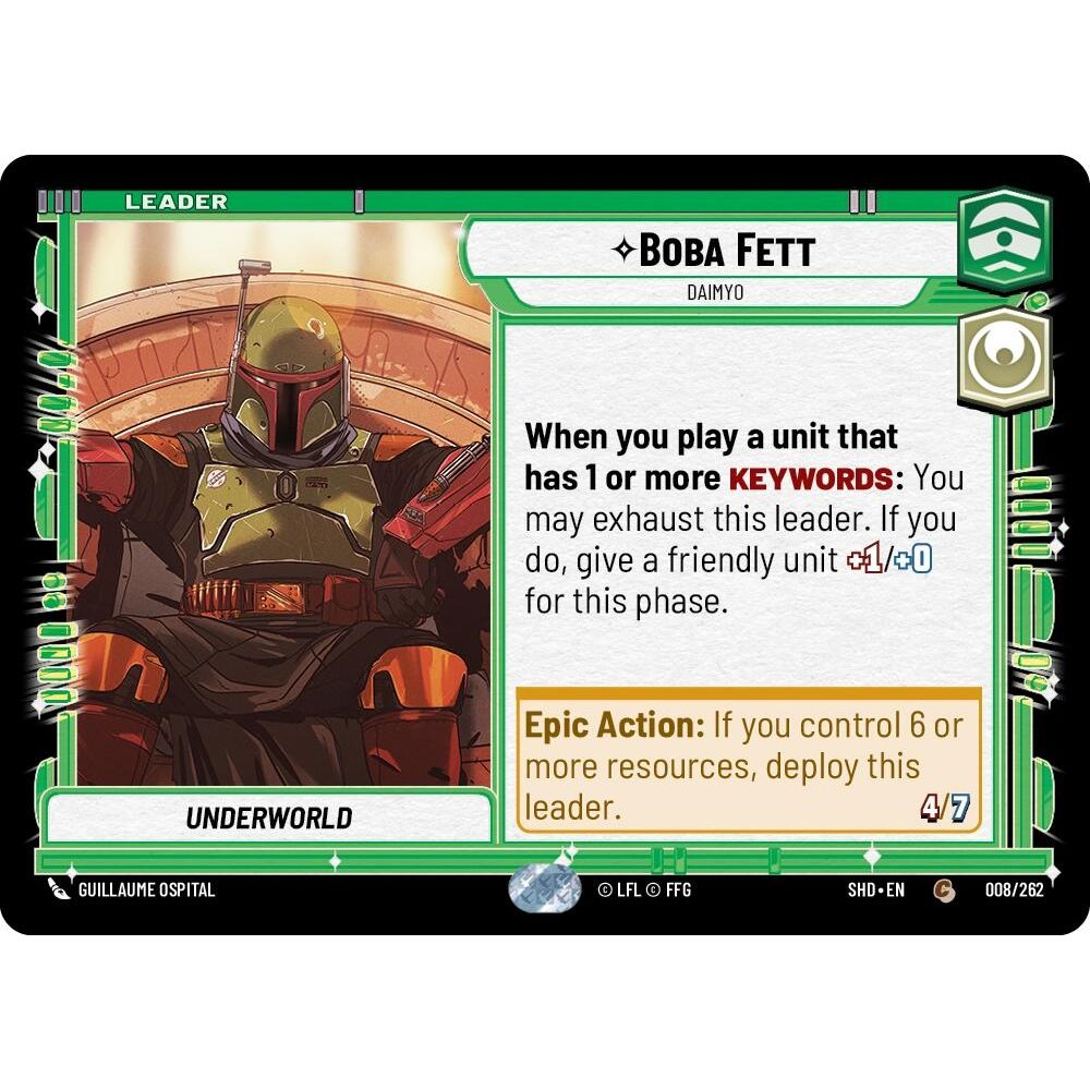 Image for Boba Fett - Daimyo (008/262) (SHD) - Star Wars: Unlimited