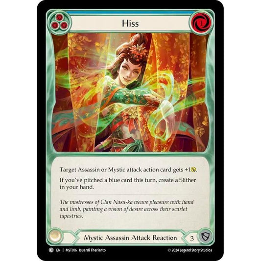 Image for Hiss (Yellow) (MST015) (MST) - Flesh and Blood TCG