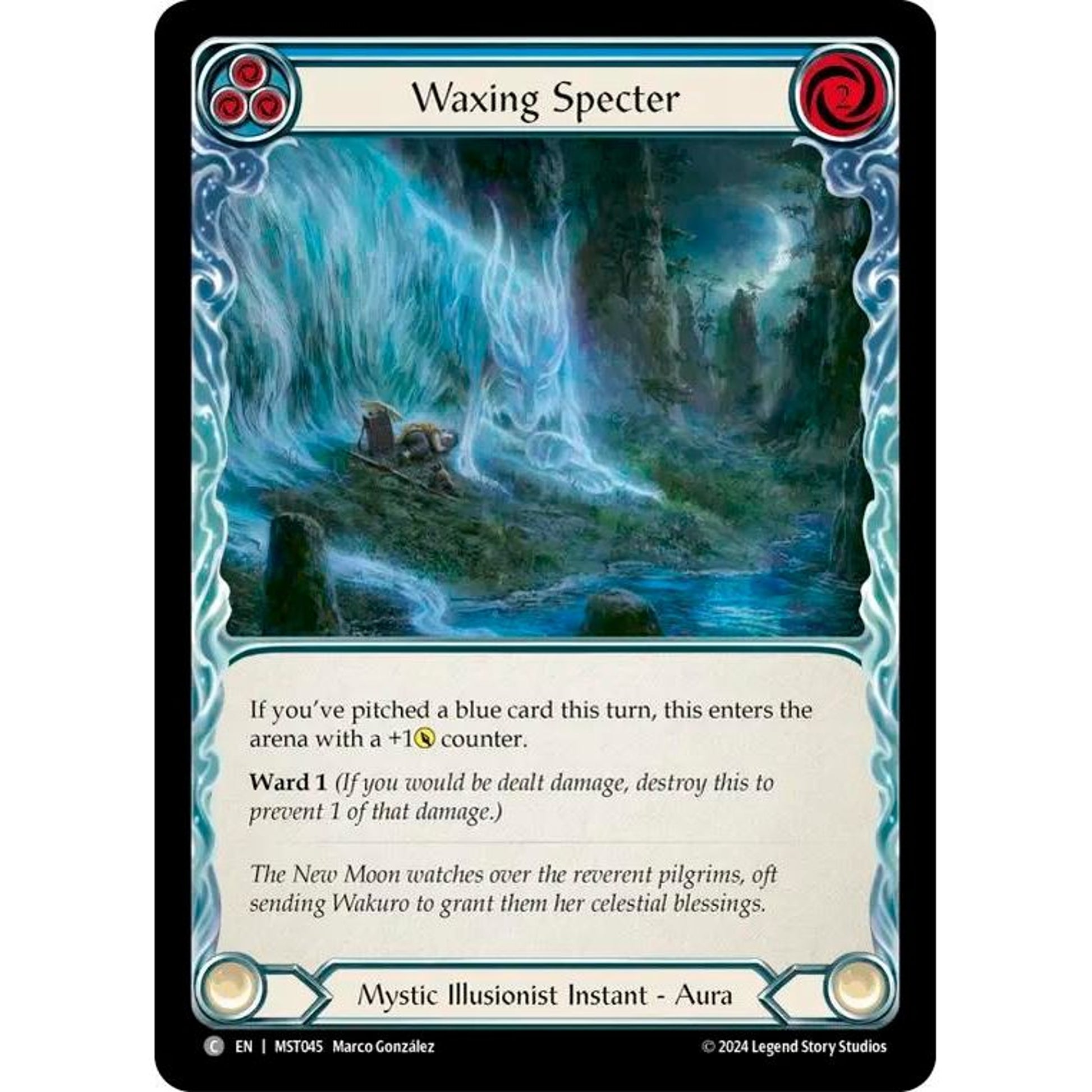 Image for Waxing Specter (Blue) (MST045) (MST) - Flesh and Blood TCG
