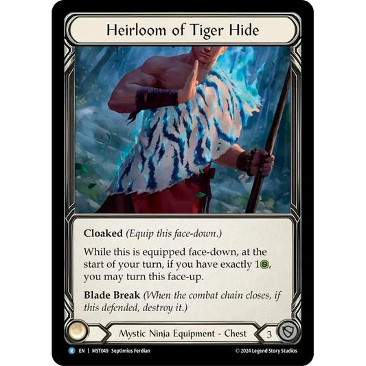 Image for Heirloom of Tiger Hide (MST049) (MST) - Flesh and Blood TCG