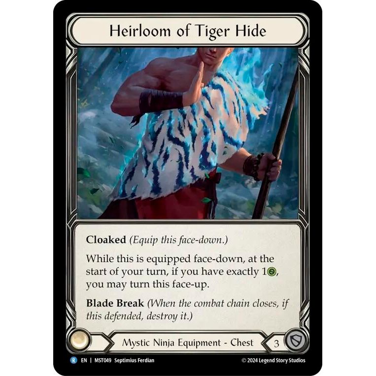 Image for Heirloom of Tiger Hide (MST049) (MST) - Flesh and Blood TCG