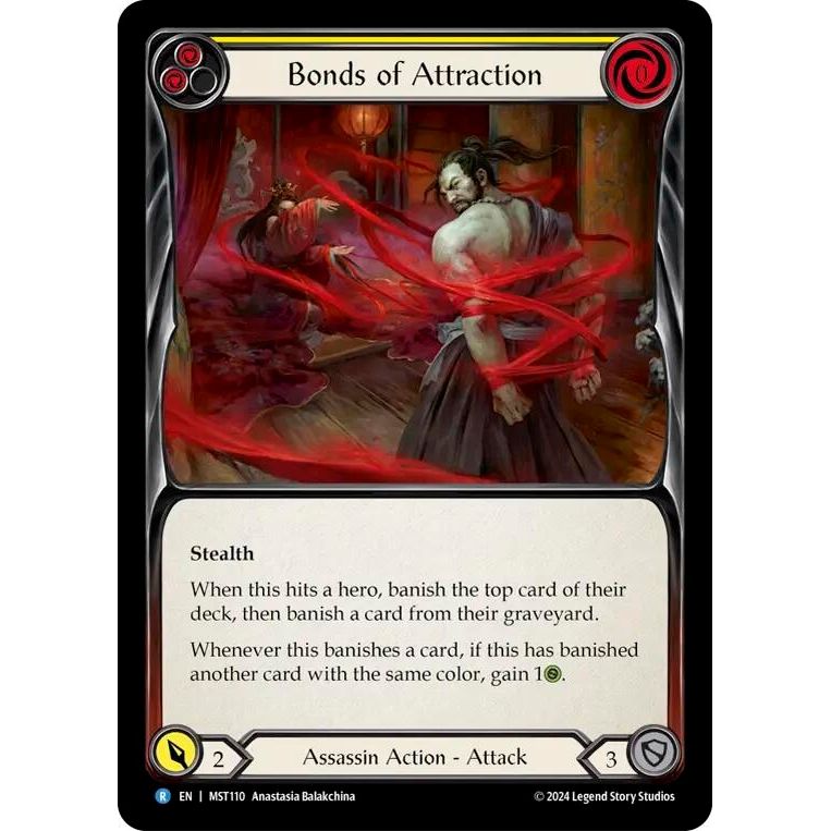 Image for Bonds of Attraction (Yellow) (MST110) (MST) - Flesh and Blood TCG