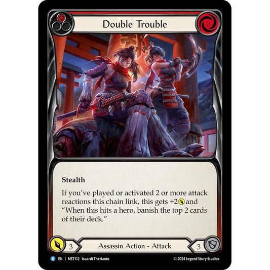 Image for Double Trouble (Red) (MST112) (MST) - Flesh and Blood TCG