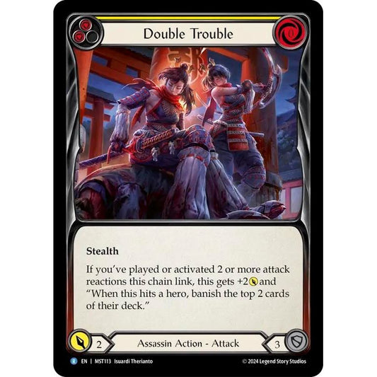 Image for Double Trouble (Yellow) (MST113) (MST) - Flesh and Blood TCG