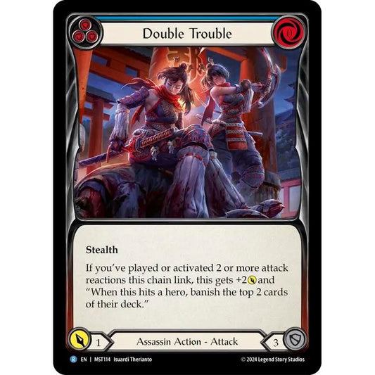 Image for Double Trouble (Blue) (MST114) (MST) - Flesh and Blood TCG