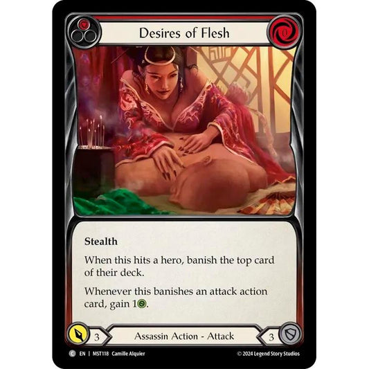 Image for Desires of Flesh (Red) (MST118) (MST) - Flesh and Blood TCG