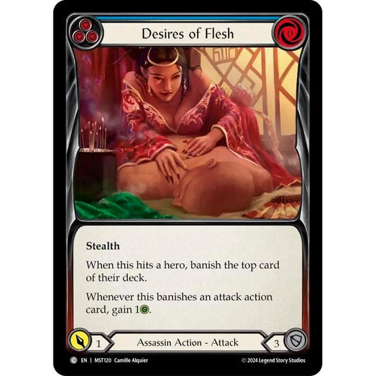 Image for Desires of Flesh (Blue) (MST120) (MST) - Flesh and Blood TCG
