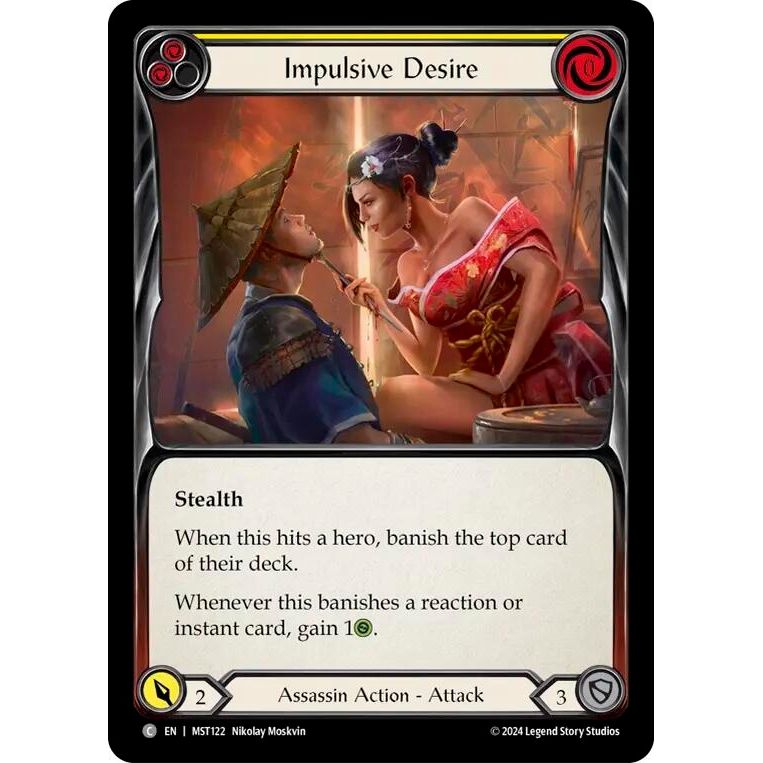 Image for Impulsive Desire (Yellow) (MST122) (MST) - Flesh and Blood TCG